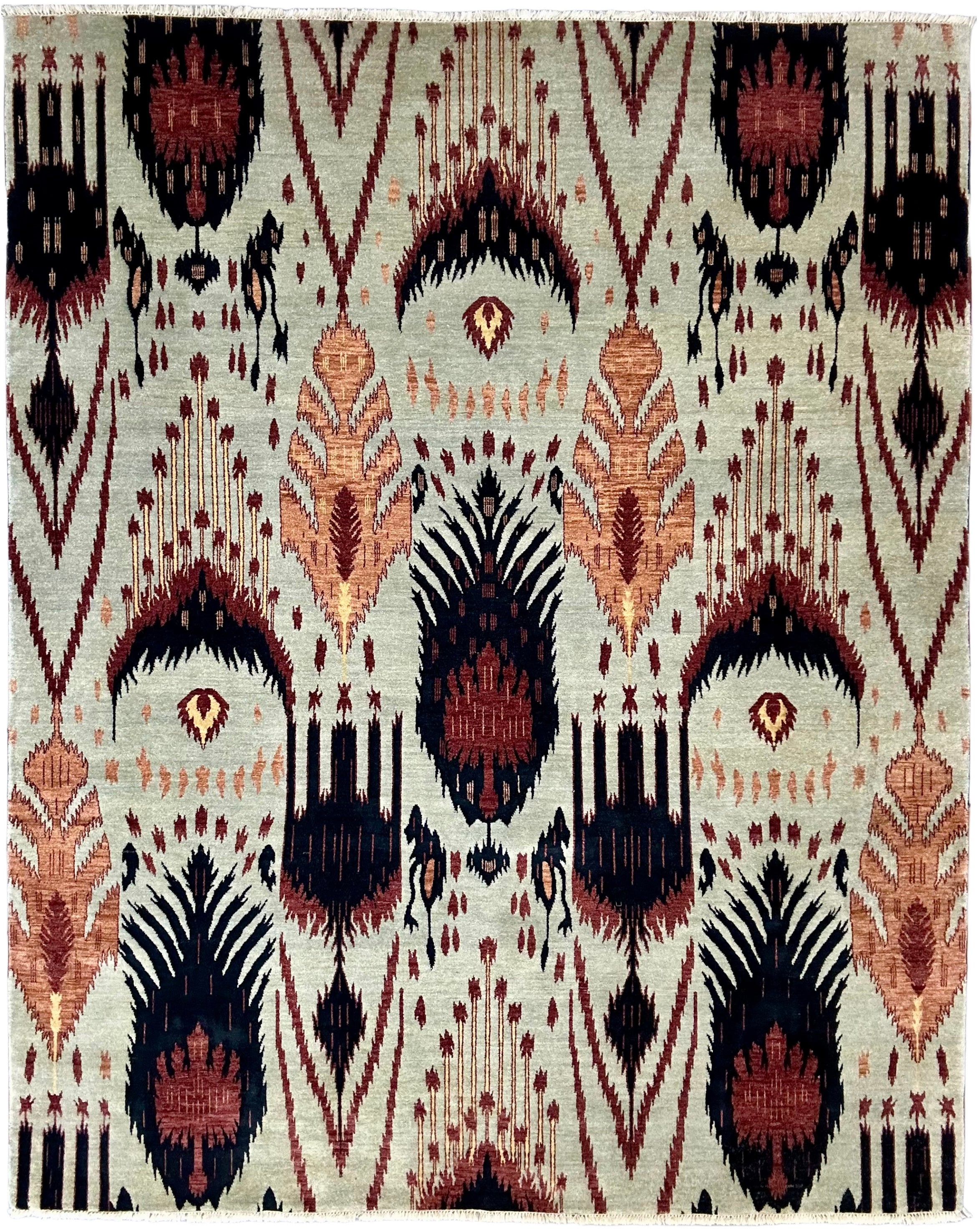 3838 – Designer Hand-Knotted Wool Rug