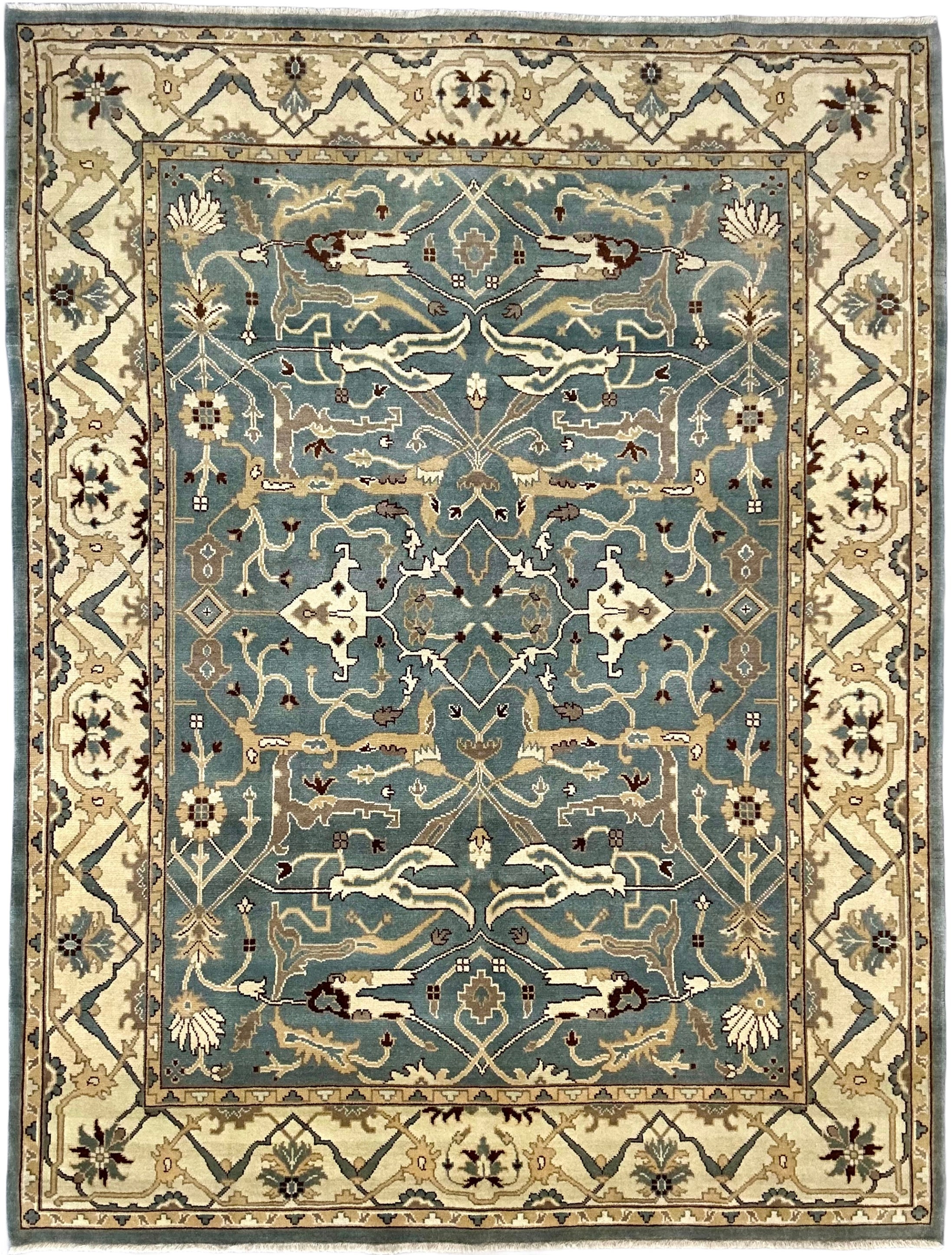 4277 – Oushak Hand-Knotted Wool Rug