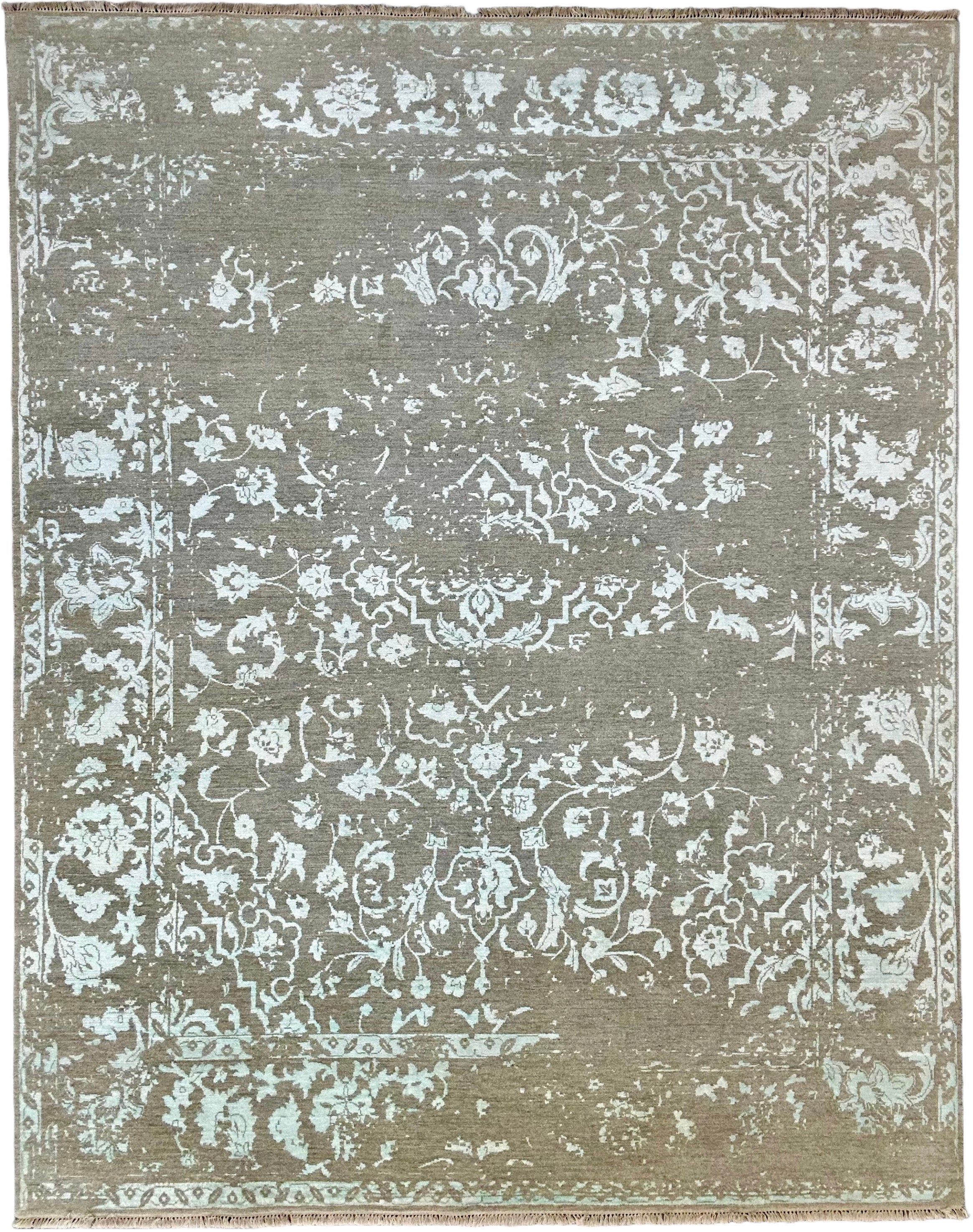4755 – Broken Design Hand-Knotted Wool Rug