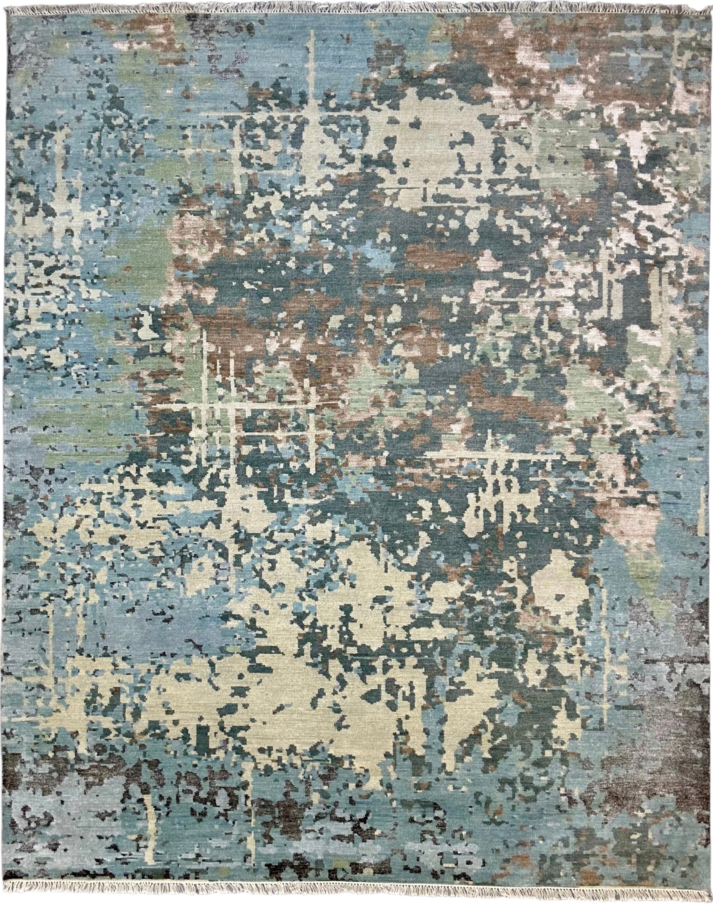 8960 – Bohemian Hand-Knotted Wool Rug