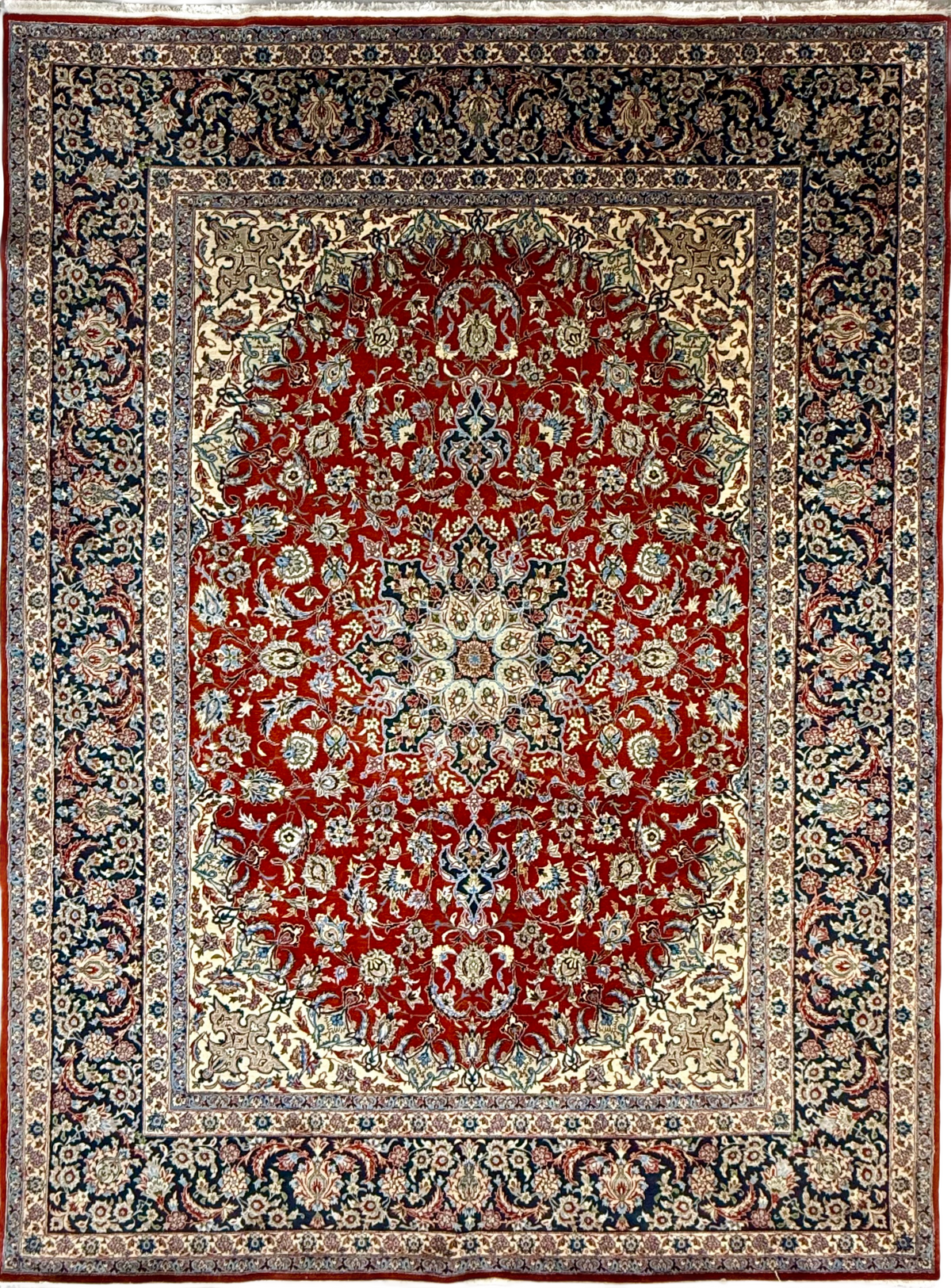 – Persian Hand-Knotted Wool Rug