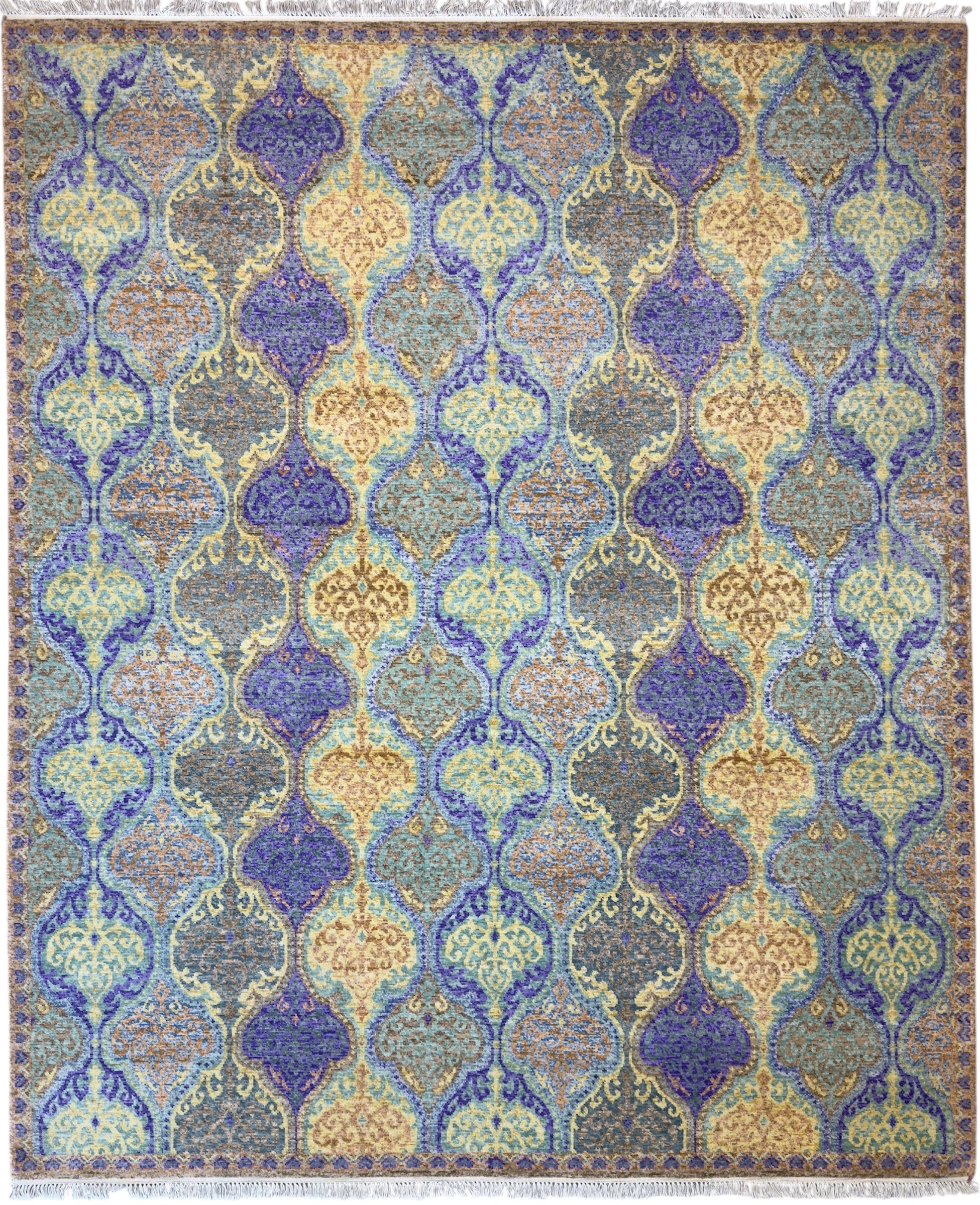 4036 – Jaipur Hand-Knotted Silk Rug