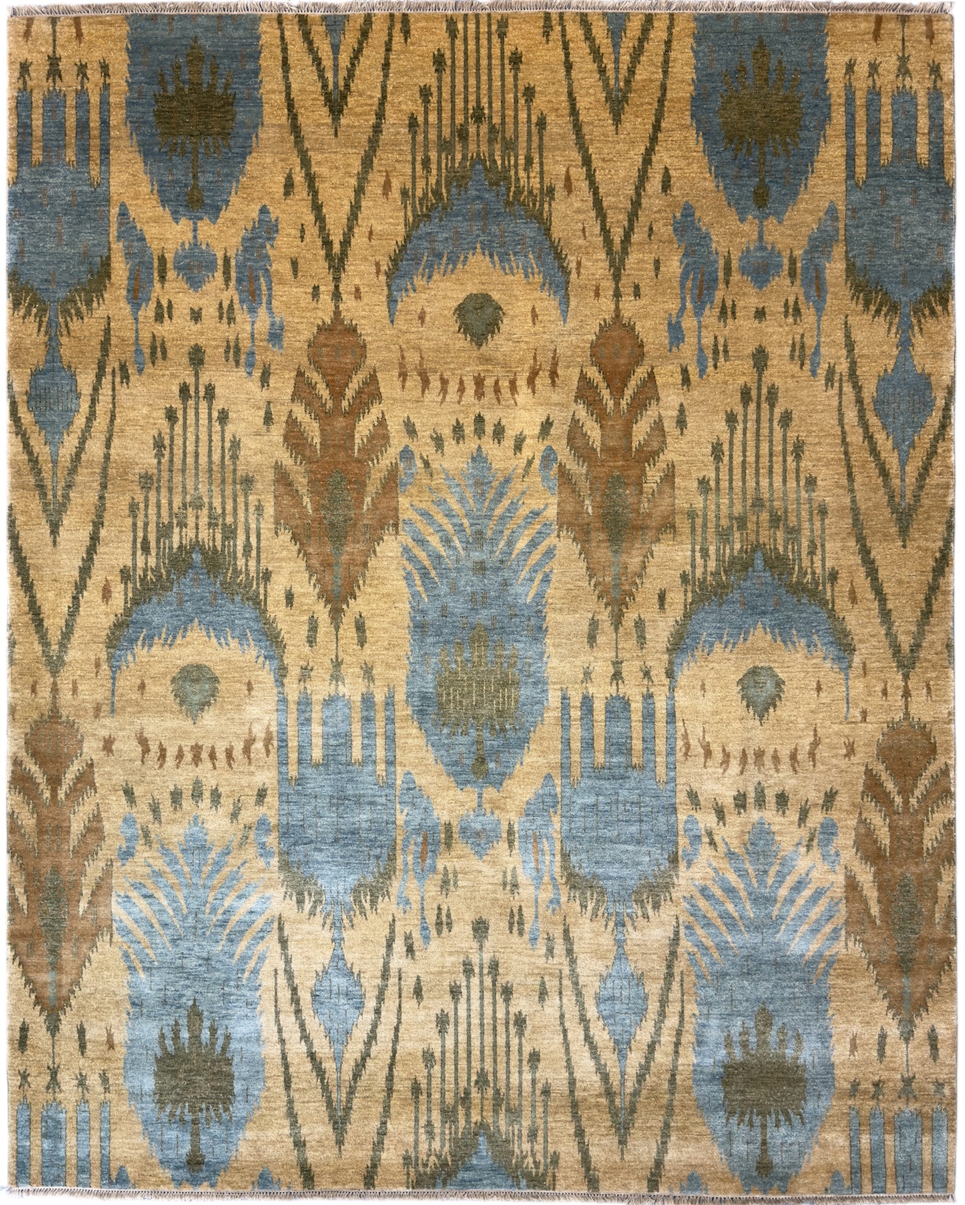 3821 – Designer Hand-Knotted Wool Rug