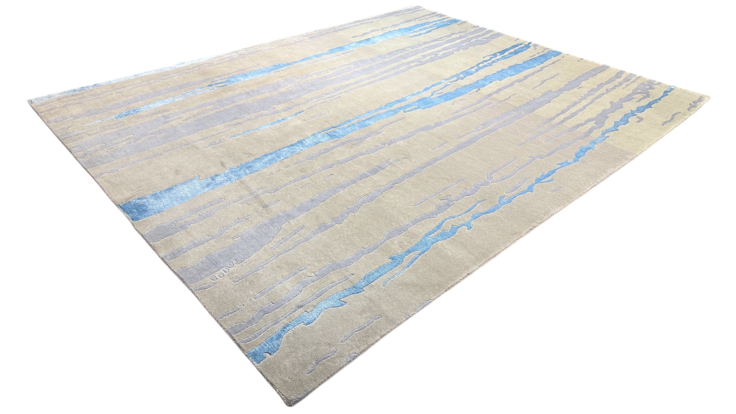 4286 – Modern Hand-Knotted Wool Rug