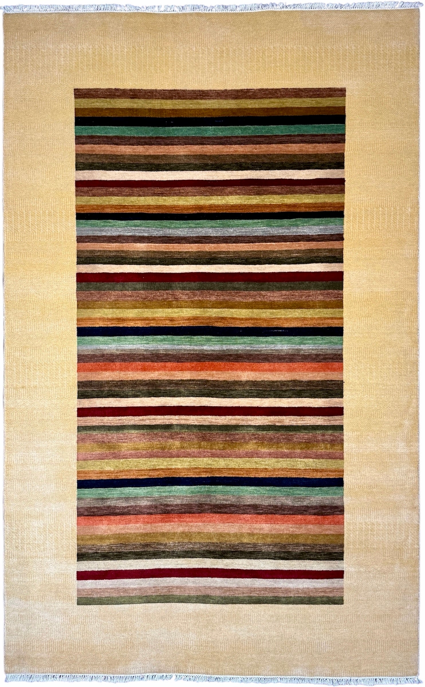 4799 – Hard-Twist Hand-Knotted Wool Rug