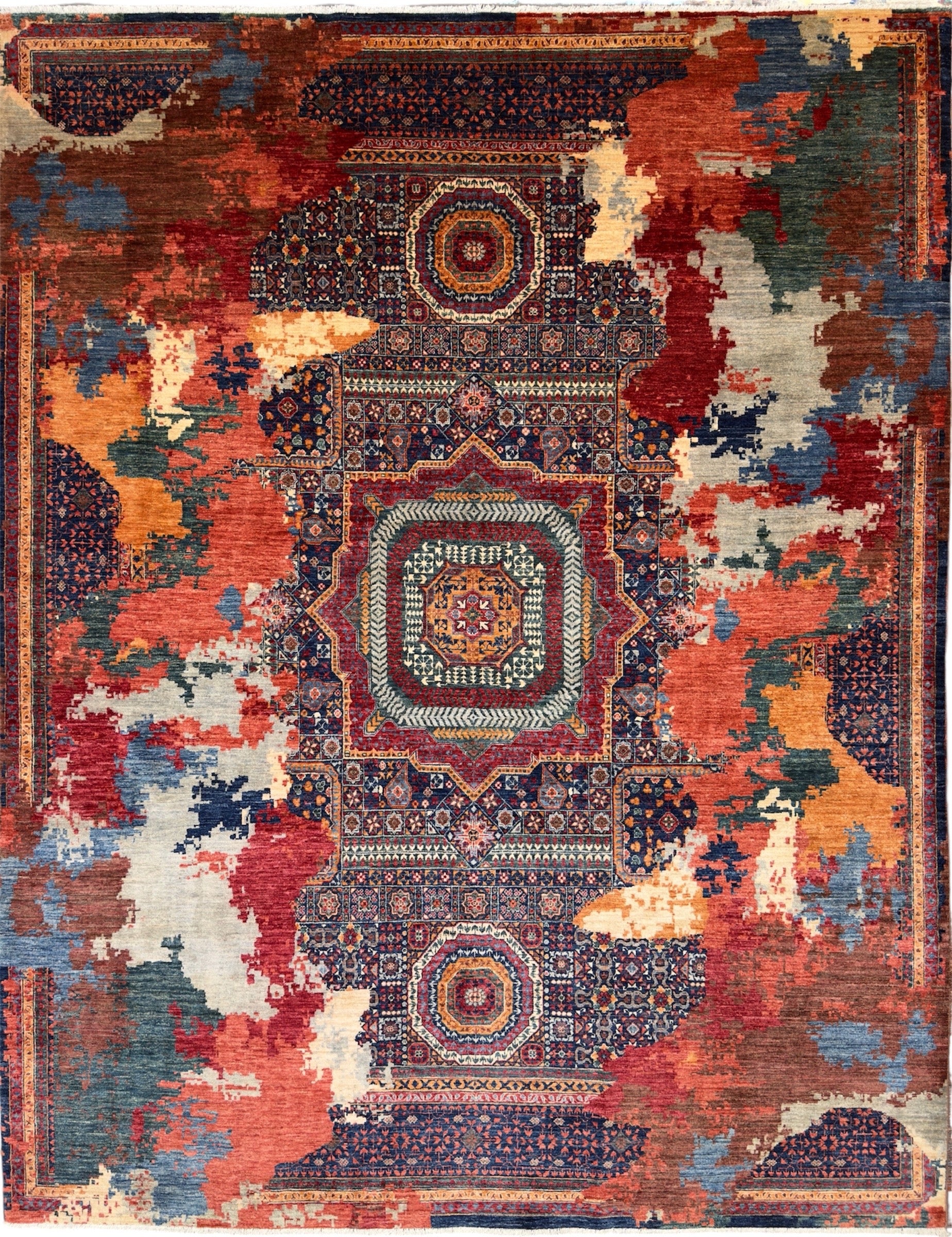 Afghan Hand-Knotted Wool Rug
