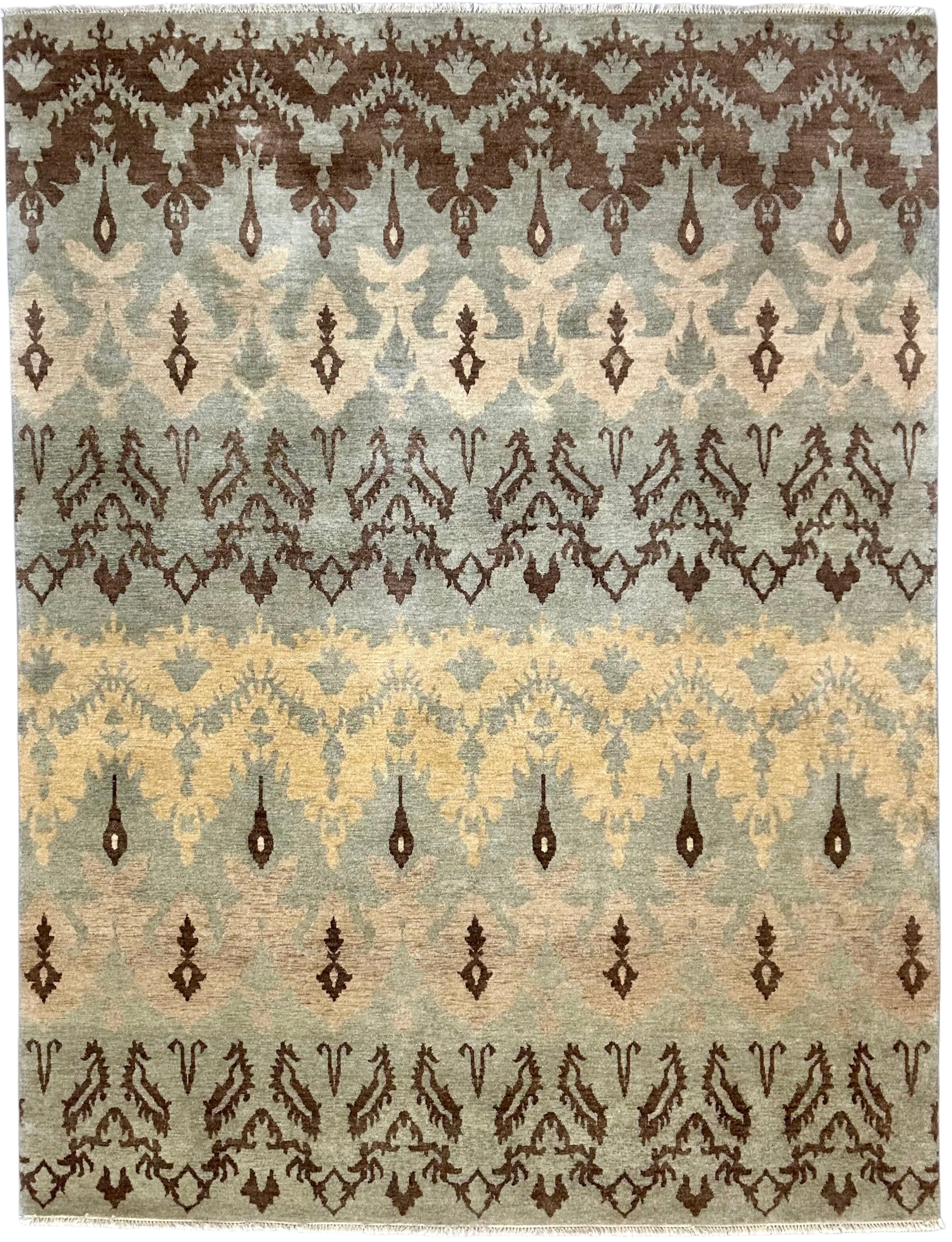 3837 – Designer Hand-Knotted Wool Rug