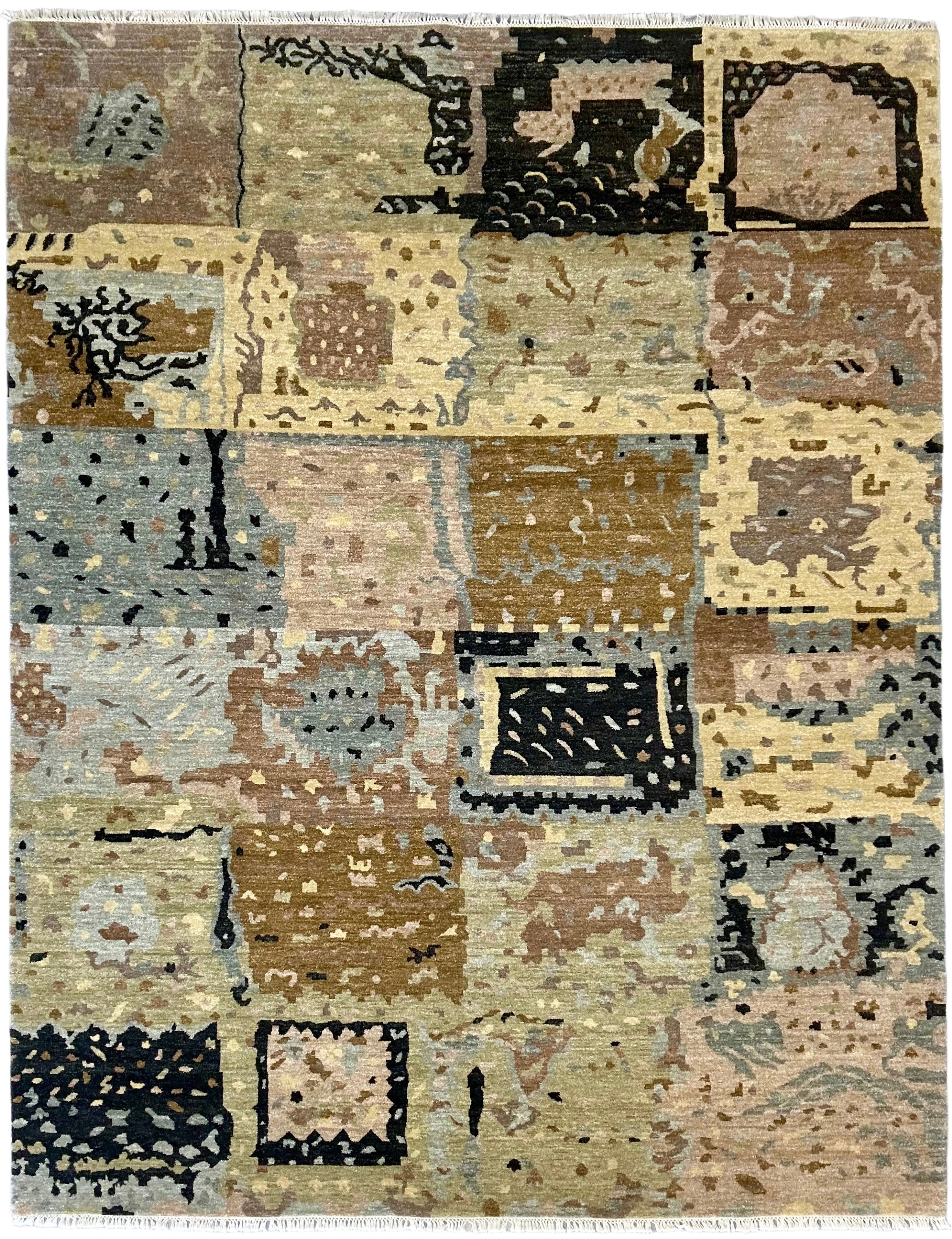 4204 – Contemporary Hand-Knotted Wool Rug