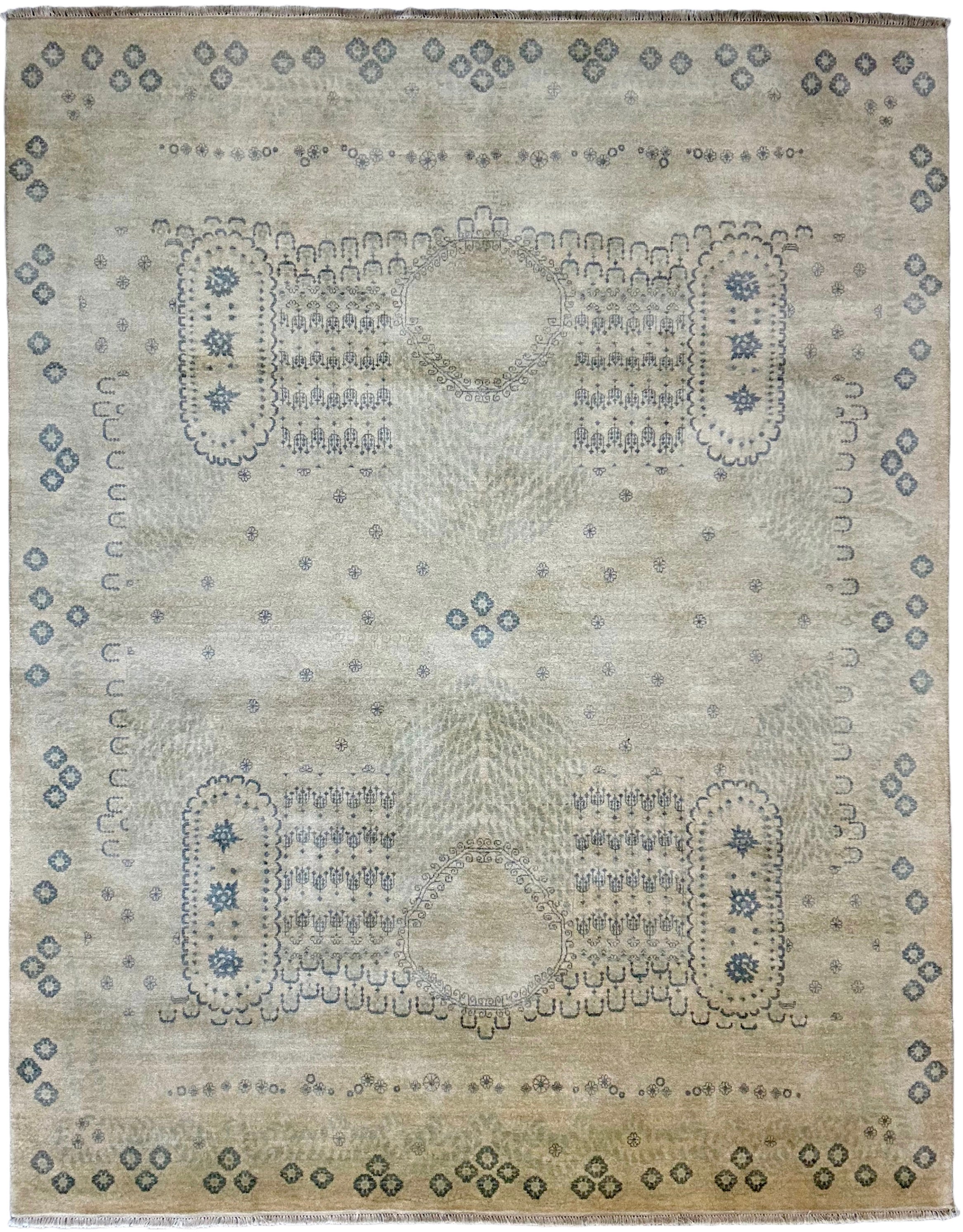 4451 – Contemporary Hand-Knotted Wool Rug