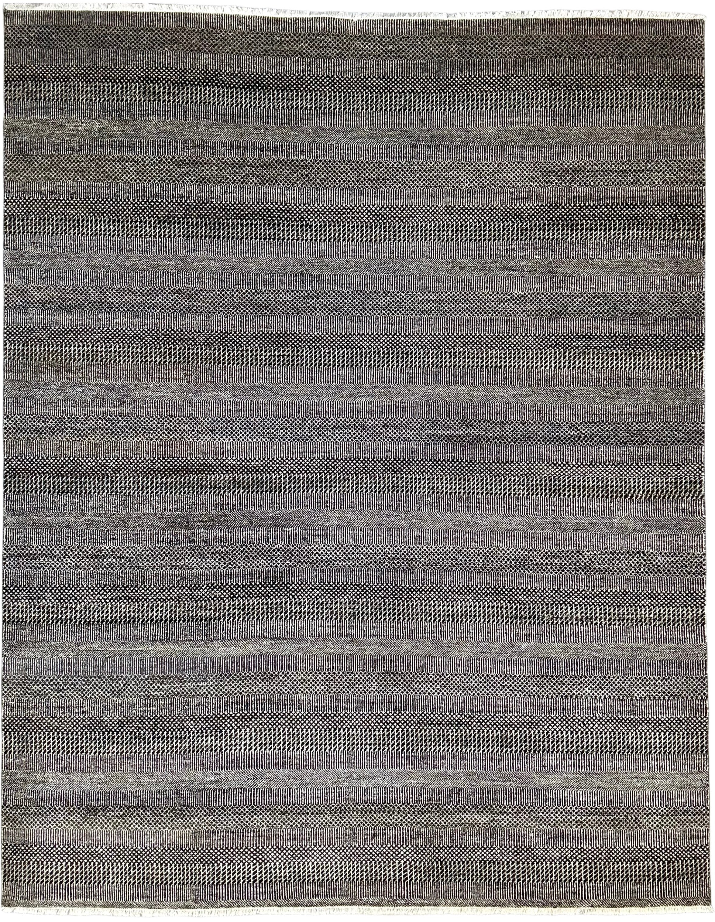8592 – Modern Hand-Knotted Wool Rug