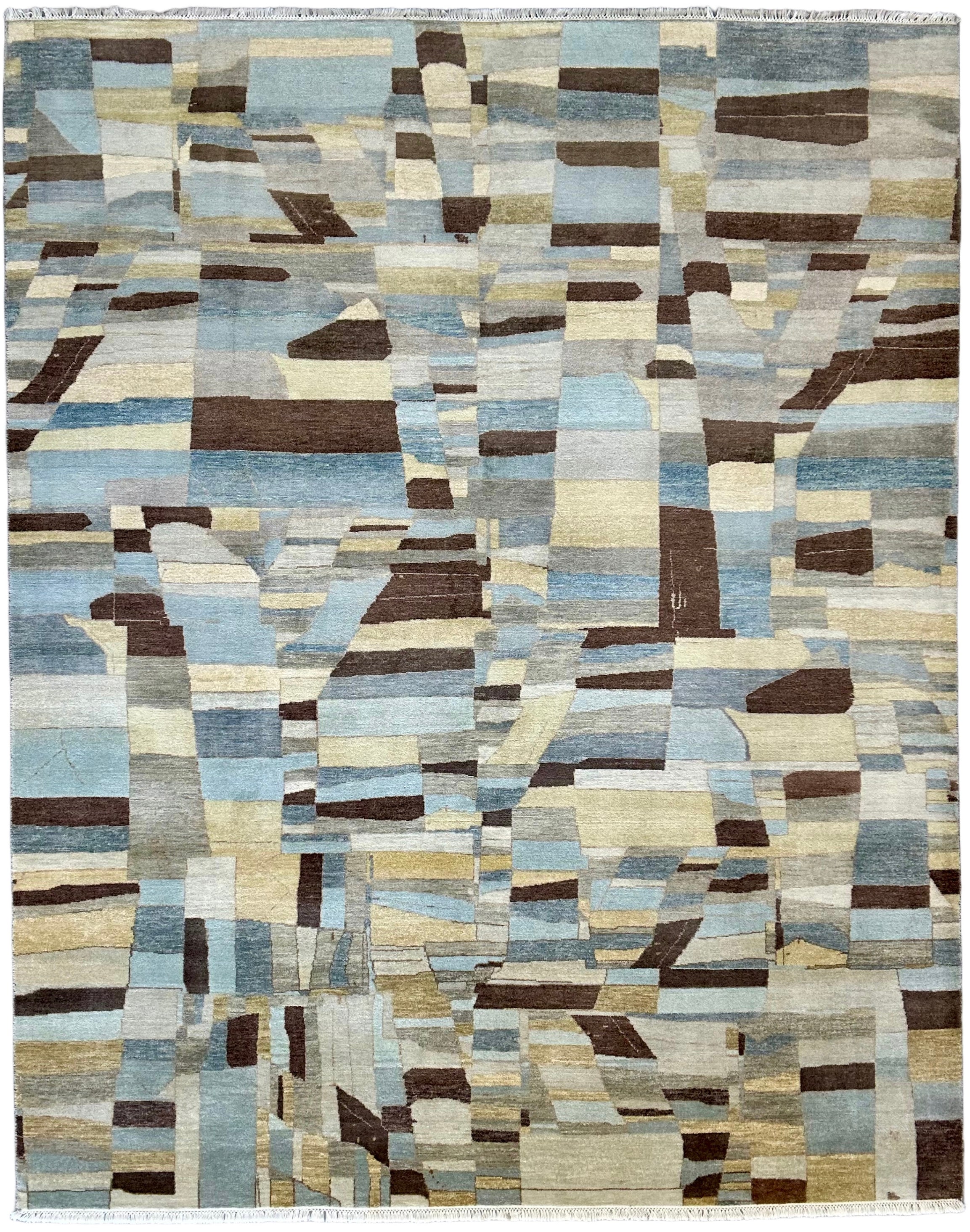 8597 – Modern Hand-Knotted Wool Rug