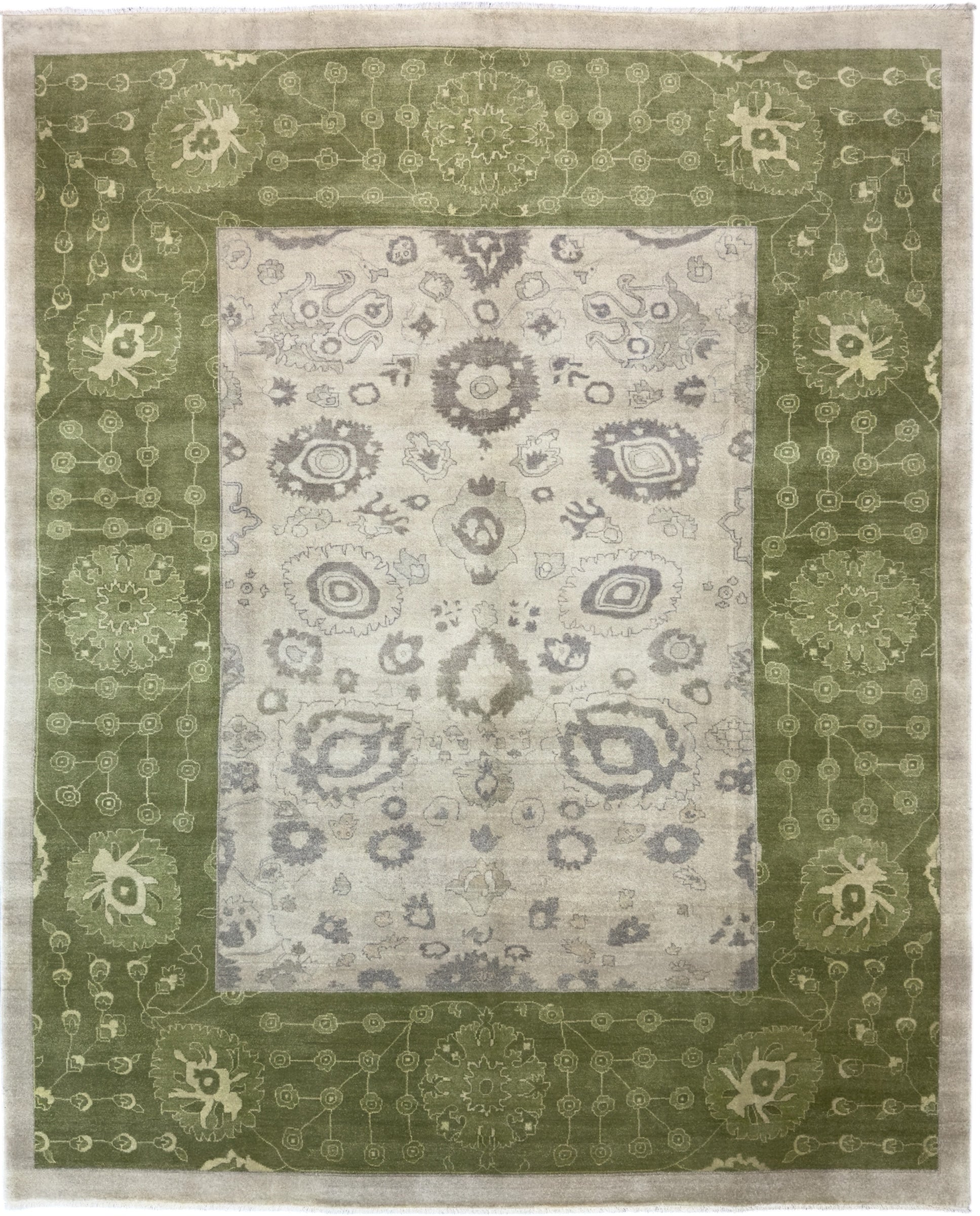 4278 – Hard-Twist Hand-Knotted Wool Rug