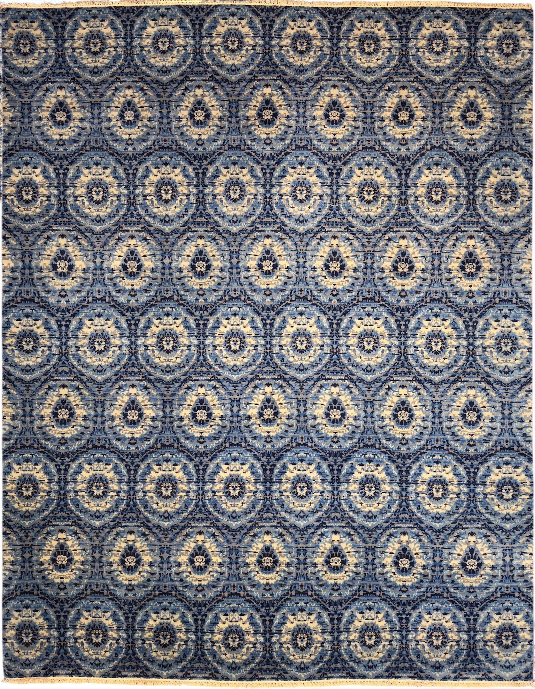 5781 - Broken Design Hand-Knotted Wool Rug