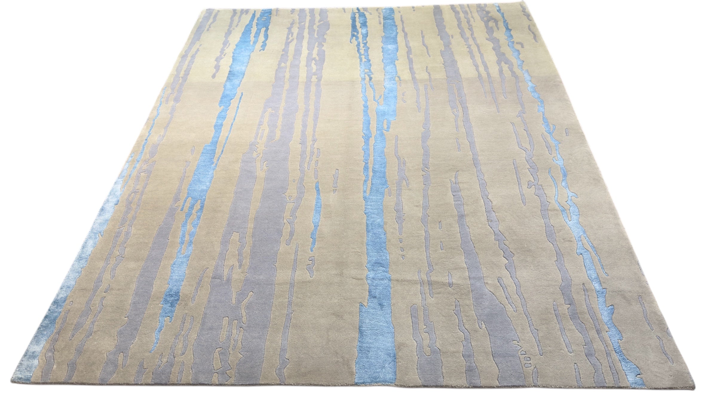 4286 – Modern Hand-Knotted Wool Rug