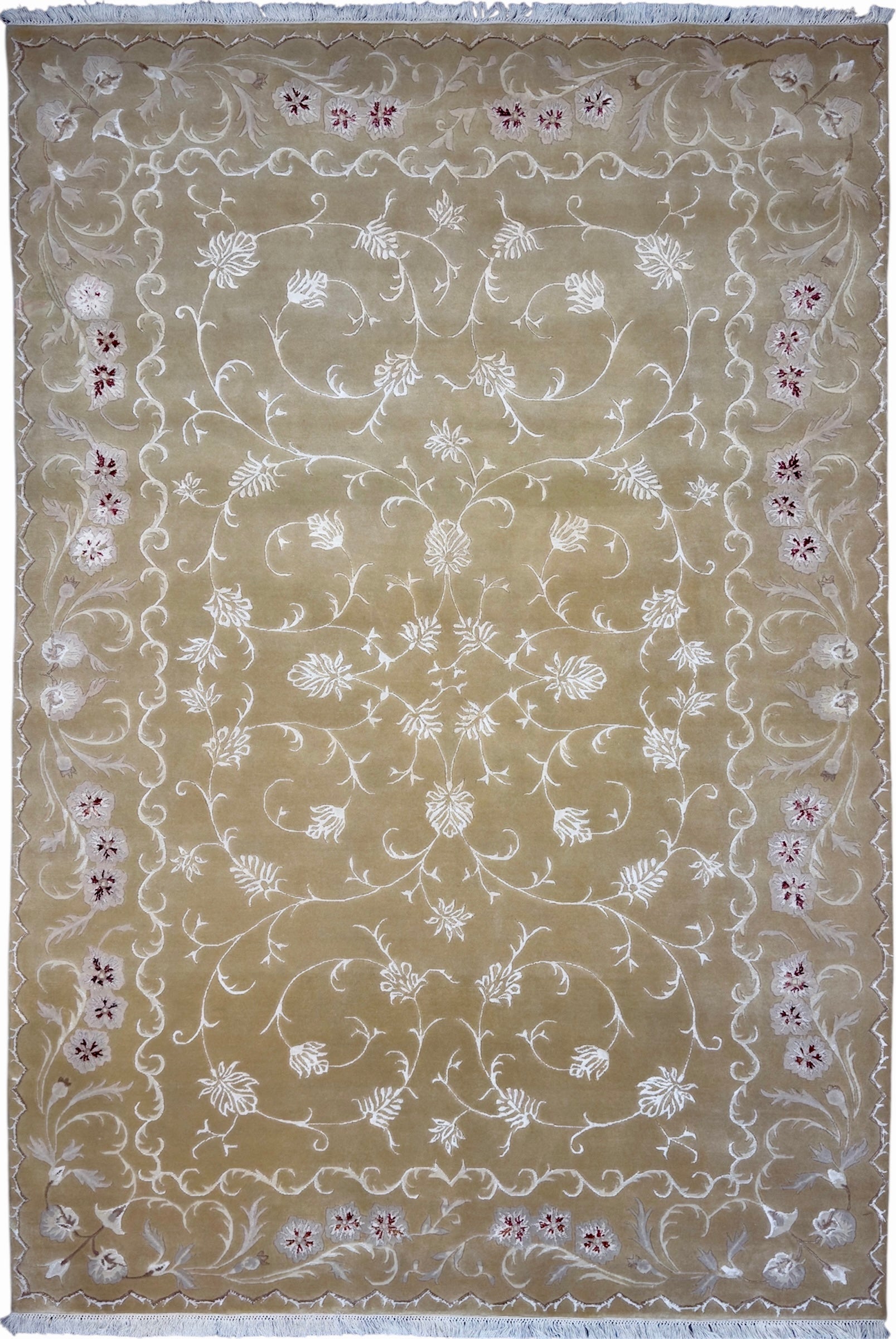 7721 - Indo-Nepali Hand-Knotted Wool Rug