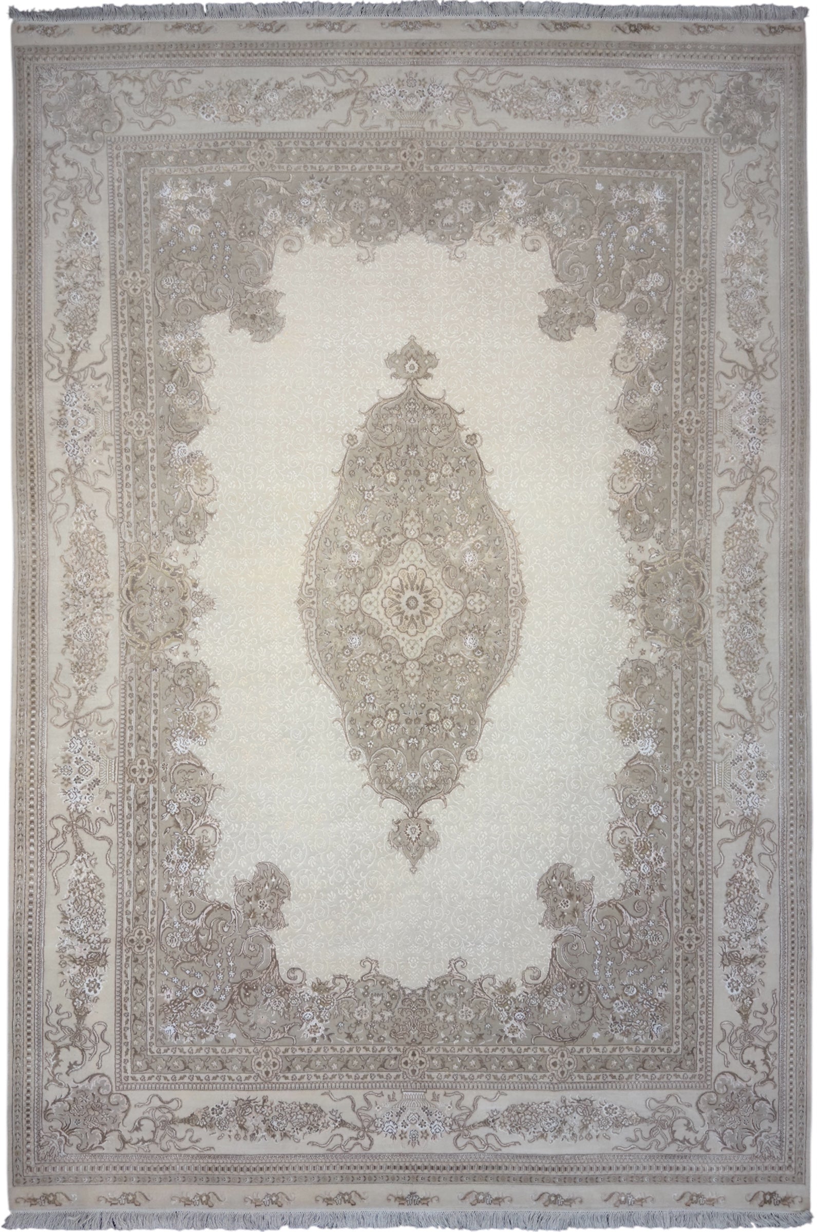 7893 - Jaipur Hand-Knotted Wool & Silk Rug