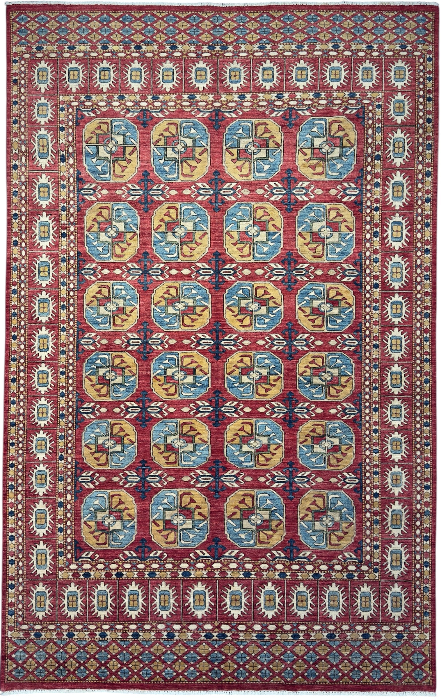 10137 – Afghan Hand-Knotted Wool Rug