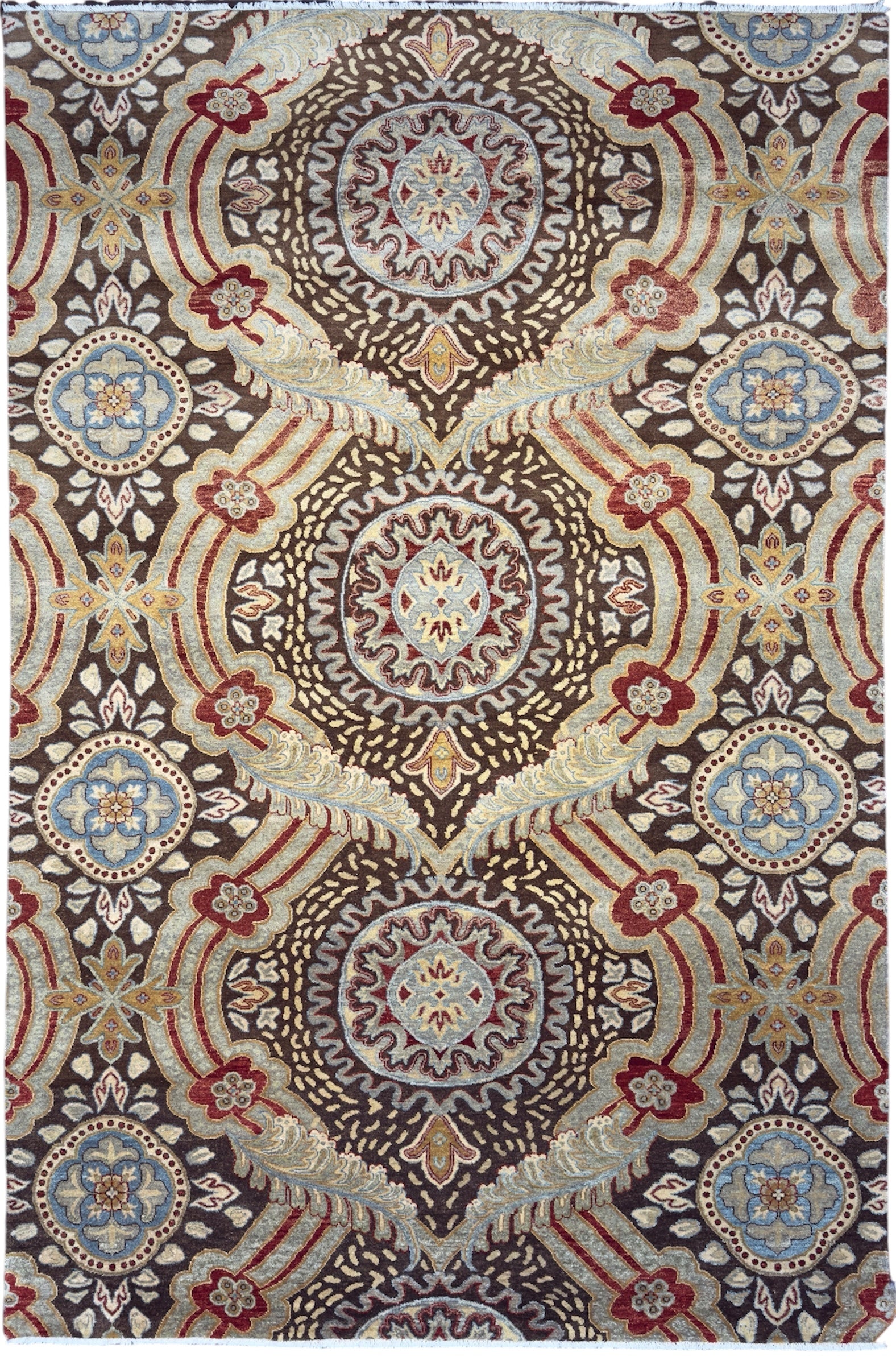 5682 – Hard-Twist Hand-Knotted Wool Rug